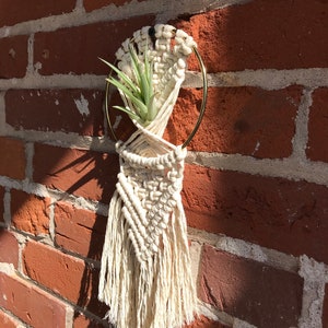 DIY macrame air plant hanger kit the Rowan, air plant hanger kit, macrame kit, diy macrame, crafty boho kit image 8