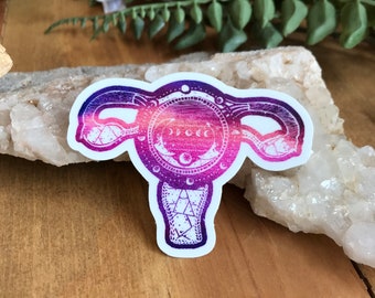 Uterus Moon Phase Sticker