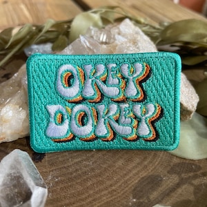 Okey Dokey retro opstrijkpatch