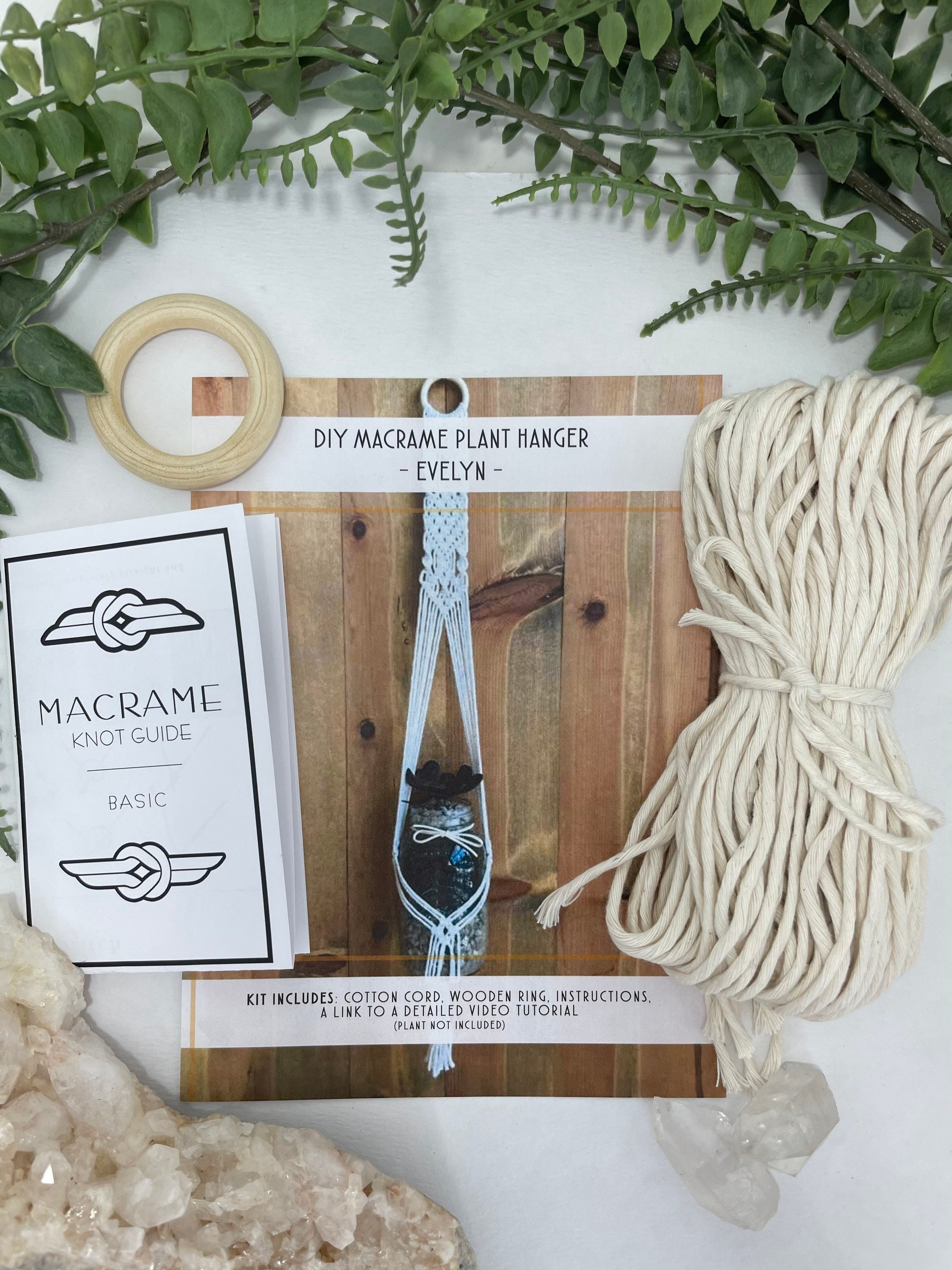 The Evelyn DIY Macrame Plant Hanger Kit , Make Your Own Plant Hanger ...