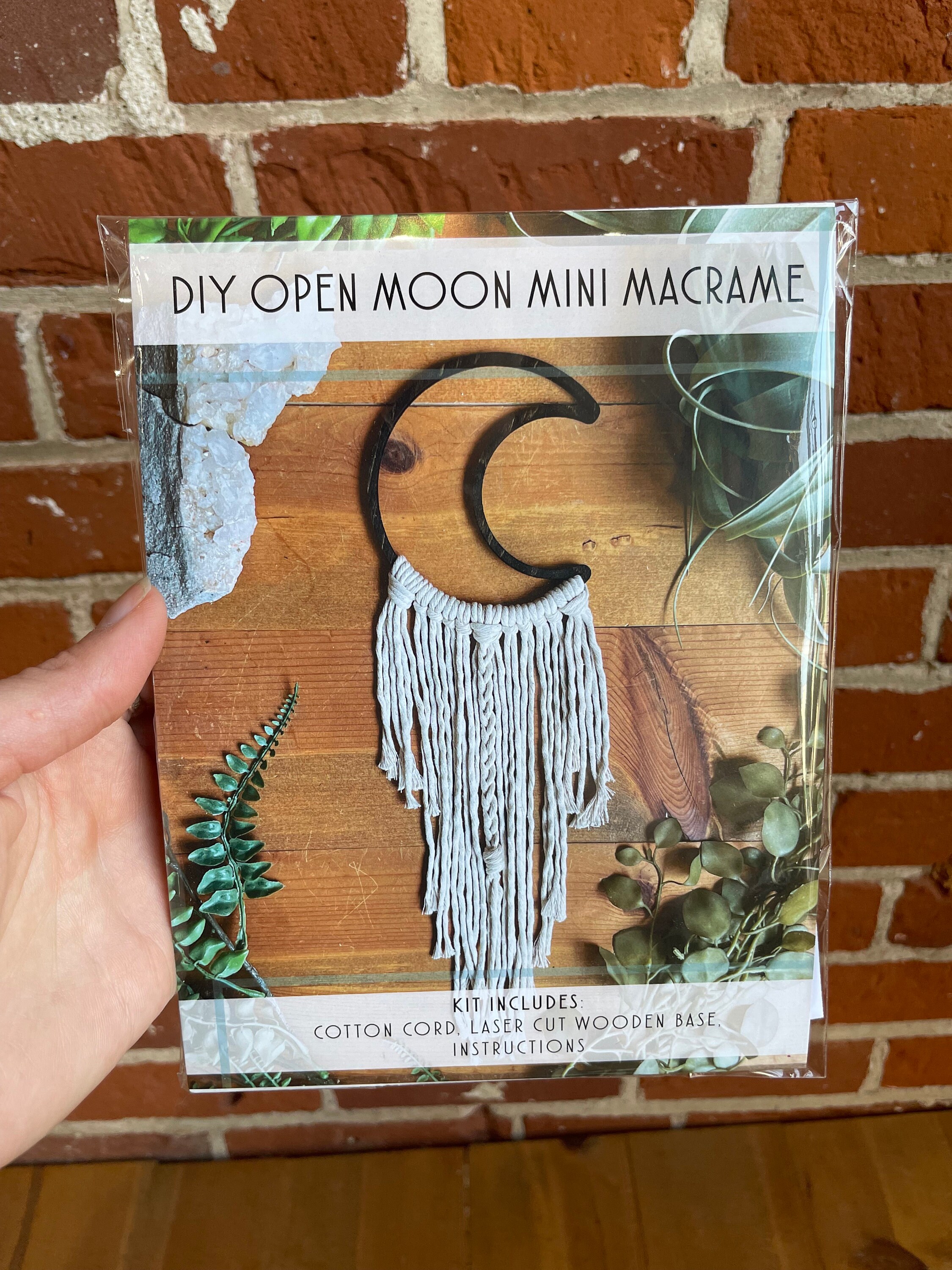 Mini Open Moon DIY Macrame Kit