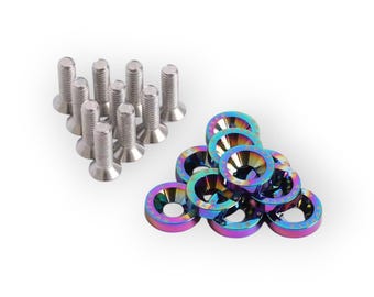 Engine Bay Dress Up Bolt Kit – Colored Washer Screws, Mazda MX-5, Miata