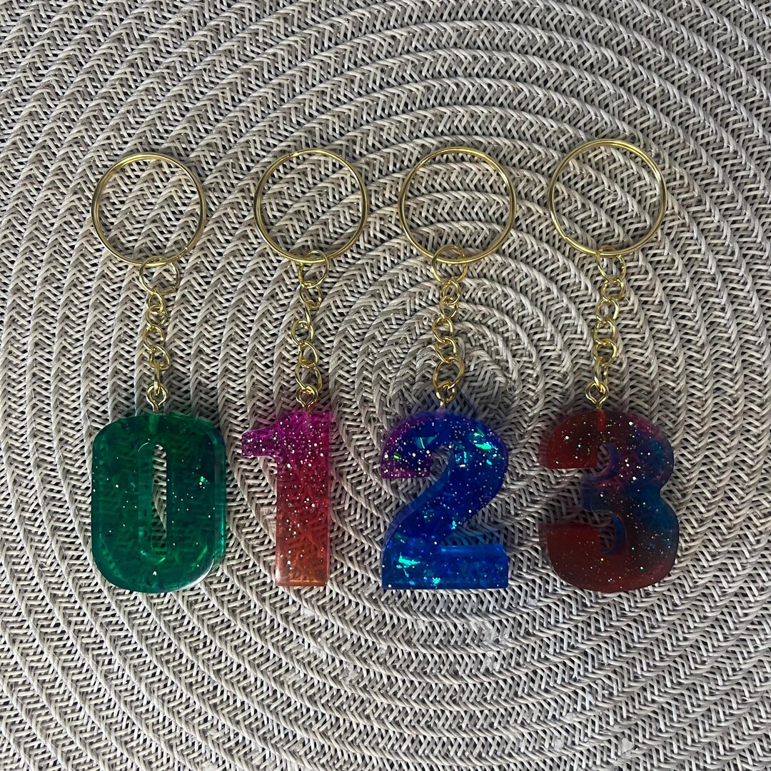 Keychains • Numbers • Number Gifts • Easter • Easter Gifts ...