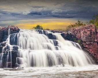 Falls Park Sunset Photograph: Sioux Falls, South Dakota Landscape