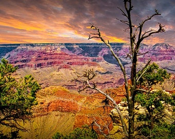 Grand Canyon National Park, Arizona Landscape, Grand Canyon Sunset, Western Scene, Beautiful Scenery, South Rim, Sunrise Sunset Photography