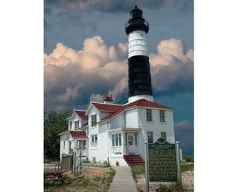 Big Sable Point Lighthouse Photograph: Lake Michigan Seascape Art