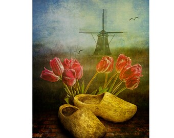 Dutch Heritage, De Zwaan Windmill, Holland Michigan, Dutch Tulips, Wooden Shoes, Dutch Windmill, Tulip Time, cultural icon, Michigan Art