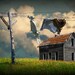 Dawn Siler reviewed Wash on the Line, Laundry Clothesline, Wash Day, Farm House, Country Living, Rural Landscape, Prairie Landscape, Rustic Photograph