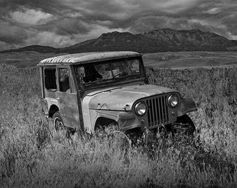 Abandoned Auto Wreck Fine Art Print: Montana Landscape Photography