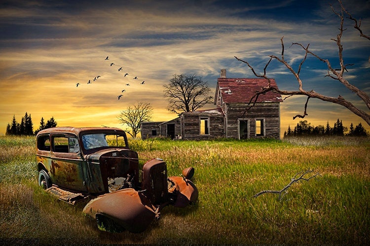 ina’s Country Creations アンティークショップ風 額装アート MP302 USA製 風景画 真作 il_fullxfull.3336195924_7dy3.jpg