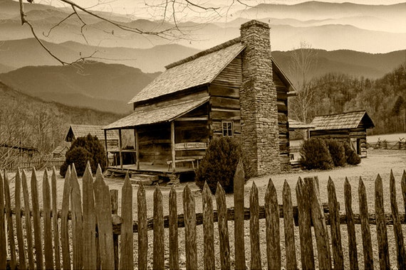 Appalachian Cabin Mountain Cabin The Smoky Mountains Etsy