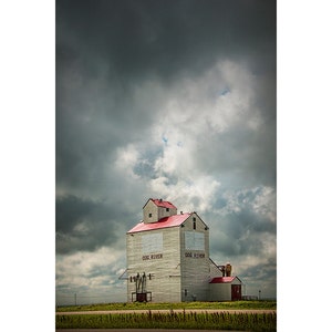 Dog River Grain Elevator Print: Corner Gas, Saskatchewan Landscape Photography