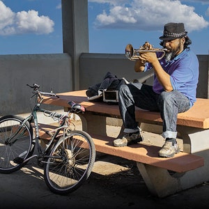 Trumpet Player Fine Art Photograph: California Jazz Musician