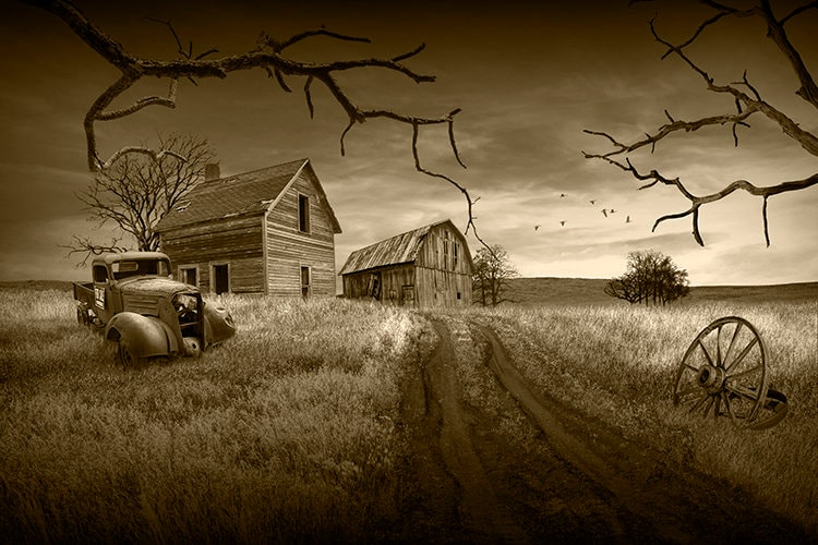 ina’s Country Creations アンティークショップ風 額装アート MP302 USA製 風景画 真作 A-1 アメリカ製 georgina's country creations 風景画 ウォールアート