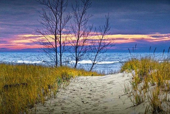 Lake Michigan Beach Sunset