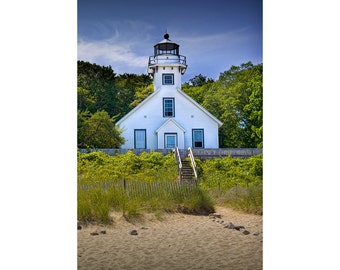 Old Mission Point Lighthouse Photograph: Grand Traverse Bay Seascape