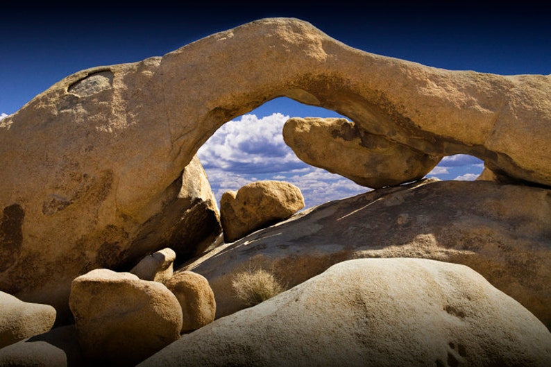 Rock Arch In The Joshua Tree National Park In California Etsy