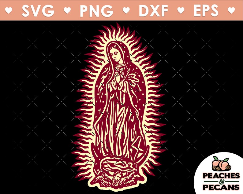 Download Virgen De Guadalupe Cut Files For Cricut Svg Eps Dxf Pdf Mother Mary Svg Virgin Mary Svg Virgen De Guadalupe Svg Clipart In Jpg Png Clip Art Art Collectibles Delage Com Br