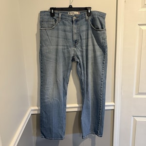 Levis 559 Jeans Mens 38x30 Blue Relaxed Straight Fit Medium Wash Denim Y2K