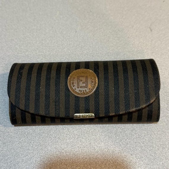 Fendi Black and Brown Striped Sunglasses Case Fendi | Accessories | New Fendi Women Sunglasses Fendi  main image 2