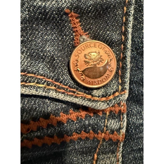 Source of Wisdom Copper Woman's Distressed Jeans … - image 8