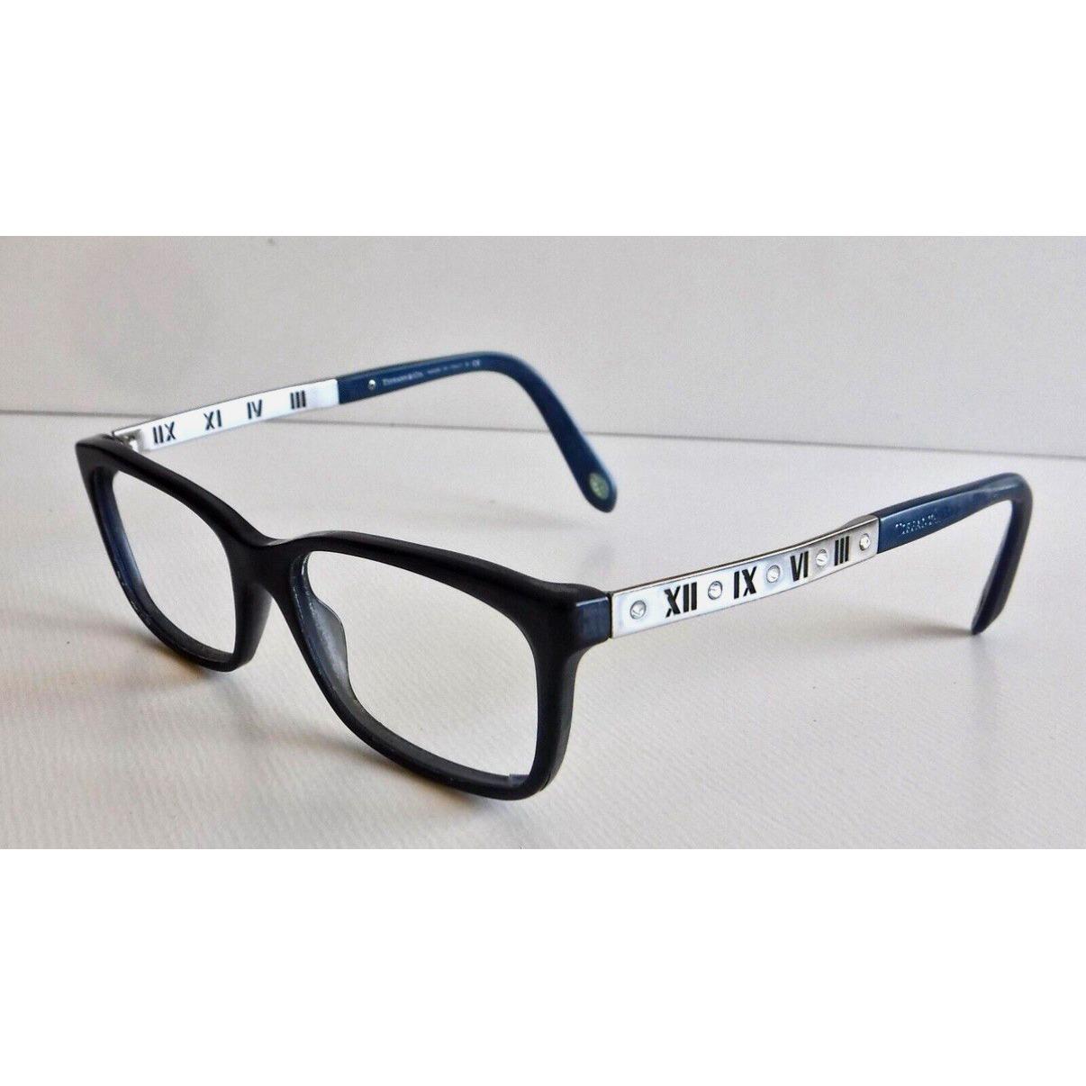 Oversized Retro Tiffany & Co. Silver Knot Blue Tortoise Arms Black Blue 2N Lens Tiffany & Co. Blue Metal Eyeglass Frames for sale | eBay main image 3