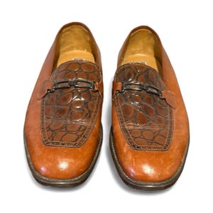 Stanley Blacker 13M Two Tone SHOES LOAFERS Made in Italy  display picture 3