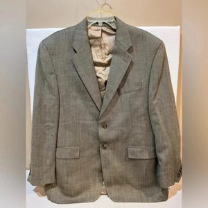 Vintage Chaps Ralph Lauren 100% wool Sports Coat Blazer; Mens Size 44R; Gray