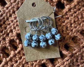 Marbled Stitch Markers, Crochet/Knit Markers