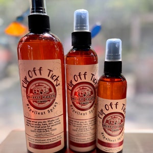 Flip Off Ticks- All Natural, Rose Geranium Blend, Tick Repellent, spray, vegan