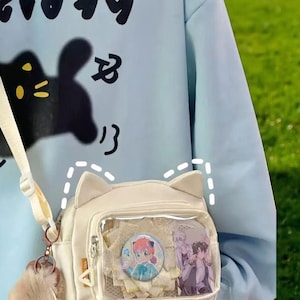 Ita Bag, Ita Bags, Crossbody Bag, Small Ita Bag, Pin Bag, Anime Ita Bag, Pin Display Bag, Window Bag, Itabag, Pin Trading, Gift For Her