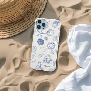 Nautical Coastal Snap Phone Case | Beach Phone Case, Ocean-Inspired Gifts, Marine Aesthetic Cover, Coastal Decor