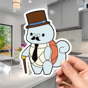 Squirtles gentleman pokemon memes sticker
