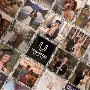 Personalized Photo Magnet Favors: Wedding, Birthday, Shower Keepsakes