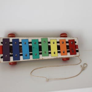 vintage Fisher Price toy xylophone