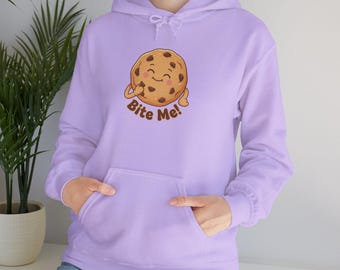 Cookie Pun Hoodie | food pun shirt, cozy snack cartoon sweatshirt