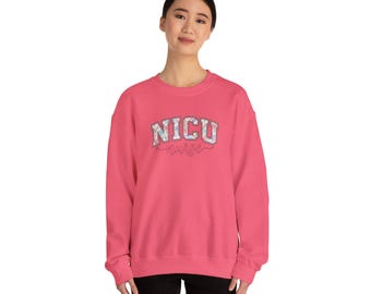 Nicu Script Retro Pixel Crewneck Sweatshirt | lofi pixel, pastel isometric