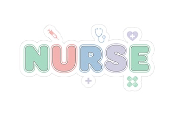 Minimal Desert Nurse Sticker | Western décor, cowboy chic