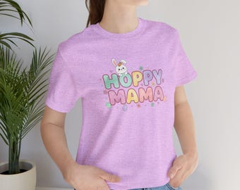 Pastel Easter Bunny Hoppy Mama Tee