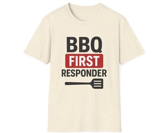 BBQ First Responder Shirt: Funny Grill Master Tee - Patriotic Cookout