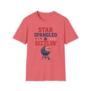 Patriotic BBQ T-Shirt: Star Spangled Grill Master, 4th of July Tee