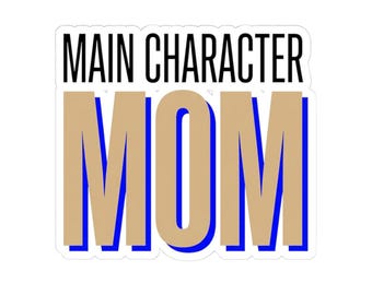 Main Character Mom Kiss-Cut Stickers | Retro Cartoon Mom Sticker Pack