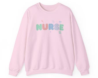 Pastel Nurse Sweatshirt | Medical Illustration Apparel