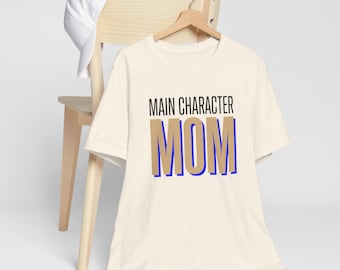 T-shirt met hoofdpersonage | Retro gedurfde letters, streetwear-stijl