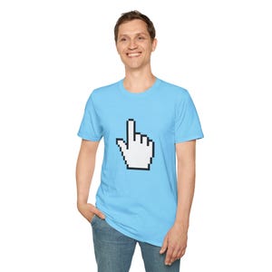Pixel Hand Cursor Retro Mouse Pointer Click Icon Pixel Art Internet Meme Computer Nerd Gamer Aesthetic 90s GUI Clicker Funny Tech Gift Ideas