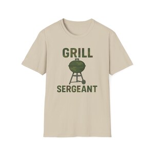 Grill Sergeant BBQ Shirt: Funny Patriotic Cookout Tee - Meat Commander