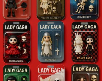 Lady Gaga Card Holder Set – Custom Collectible Card Case, Fan Gift
