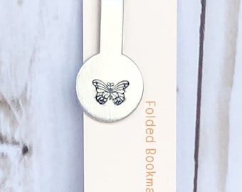 Monarch Butterfly Hand Stamped Bookmark