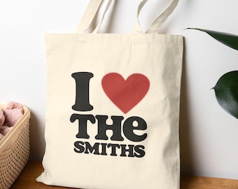 The Smiths Tote Bag: Cotton Canvas, I Love The Smiths Merch