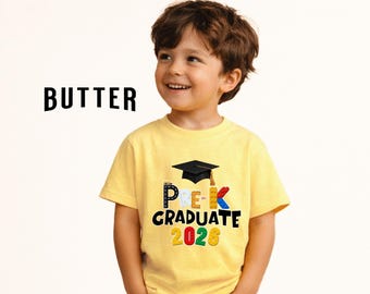 幼稚園卒業記念シャツ 2026年 幼稚園卒業Tシャツ、カラフルな卒業アパレル、かわいい学校の節目を祝うシャツ、お子様の卒業をお祝い